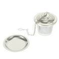 thumbnail image 1 of 1Set Tea Infuser Tea Leaves Strainer Stainless Steel Tea Filter for Loose Tea Silver, 1 of 8