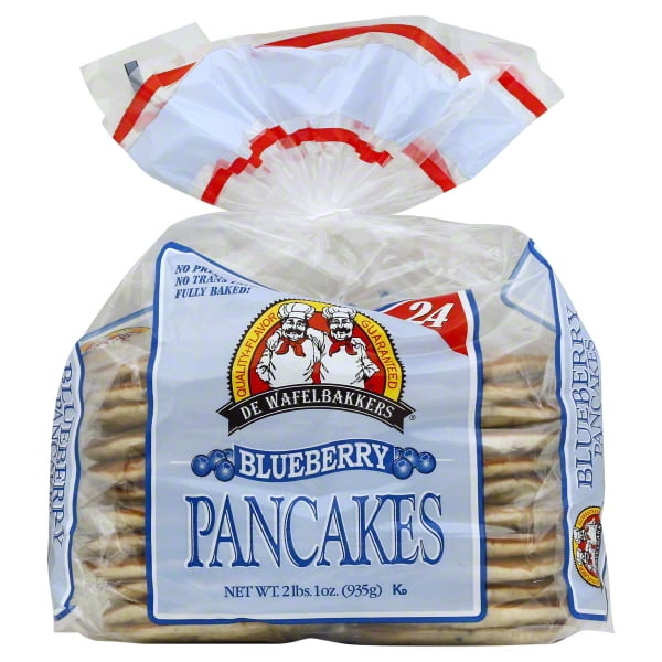 De Wafelbakkers Frozen Blueberry Pancakes, 24 ct, 2 lbs. 1oz