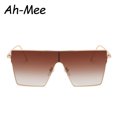 thumbnail image 5 of Gafas de sol de Metal Vintage para hombre y mujer, anteojos de sol Steampunk a la moda, parte superior plana, montura grande, gradiente, 5 of 5