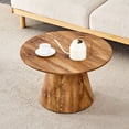thumbnail image 2 of Noble House 23.6" Round Coffee Table,Minimalist Design,Wood, 2 of 10