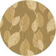thumbnail image 1 of Ahgly Company Indoor Round Patterned Cantaloupe Orange Area Rugs, 4' Round, 1 of 6