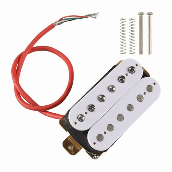 Electric Guitar Humbucker Pickups Bridge Alnico V Pickup White