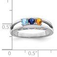 thumbnail image 6 of Sterling Silver Rhodium-plated Family Jewelry Mounting QXMR71/3SSM-7, 6 of 7