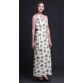 thumbnail image 5 of Bimba Leaves Ladies Sleeveless Long Print Maxi Dress with Side Slits Summer Wear-XX-Large, 5 of 6