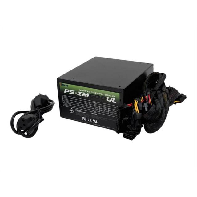 iMicro PS-IM600UL - Alimentation (Interne) - ATX12V - AC 100-240 V - 600 Watt
