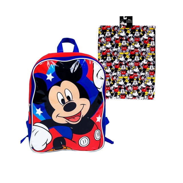 Set de Mochila Infantil con Morral Minnie o Mickey Mouse