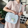 thumbnail image 5 of PU Leather Ita Bag with Clear PVC Crossbody Bags JK Japanese Style Cute Shoulder Handbag for Women Girls, 5 of 19