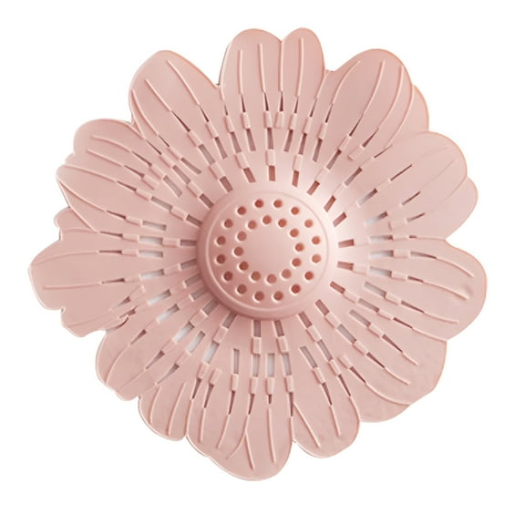 ACDANC Lovely Flower Shape Bath Kitchen Waste Sink Strainer Stopper Drain Cover Filter,Kitchen Sink Stopper,Sink Drain Cover,Sink Drain Stopper,(Pink)