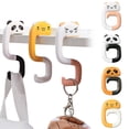 thumbnail image 6 of Cute Animal Foldable Purse Hook, Travel Portable Plastic Bag Hanger, Decorative Table Handbag Holder for Bags, Keys, Travel Accessories (2pc), 6 of 7