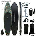 thumbnail image 1 of WINGOMART 10.7ft Inflatable Stand Up Paddle Board 10.7'x32"x6" w/ Premium SUP Accessories & Carry Bag, Wide Stance Bottom Fin for Paddling, Non-Slip Deck, 1-2 Person Up to 160 kg, 325cm SUP Board, 1 of 7
