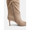thumbnail image 5 of No Boundaries Women's Tall Peep Toe Boots, 5 of 6