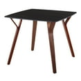 thumbnail image 5 of LumiSource Walnut Wood, Black Textured Marble Folia Dinette Table, 5 of 6