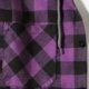 thumbnail image 4 of Blusa de manga larga con capucha para hombre, estilo informal, a cuadros, con botones y capucha, de poliéster, 4 of 4