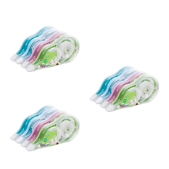 3 Count Clear Sticker Paper Wipe Out Tape Correction Pupils