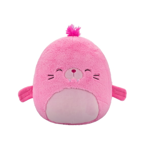 Squishmallows FuzzAMallow Official 12 inch Pepper the Pink Walrus - Child's Ultra Soft Plush Toy