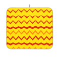 thumbnail image 3 of Iauyy Dish Drying Mat for Kitchen Counter, Super Absorbent & Hanging 16x18 / 18x24 Inch (S/M) Yellow Inverted Triangle, 3 of 8