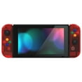 thumbnail image 4 of eXtremeRate DIY Replacement Shell Buttons for Nintendo Switch, Crystal Clear Red Custom Back Plate for Switch Console, Housing Case with Colorful Buttons for Joycon Handheld - No Controller, 4 of 7