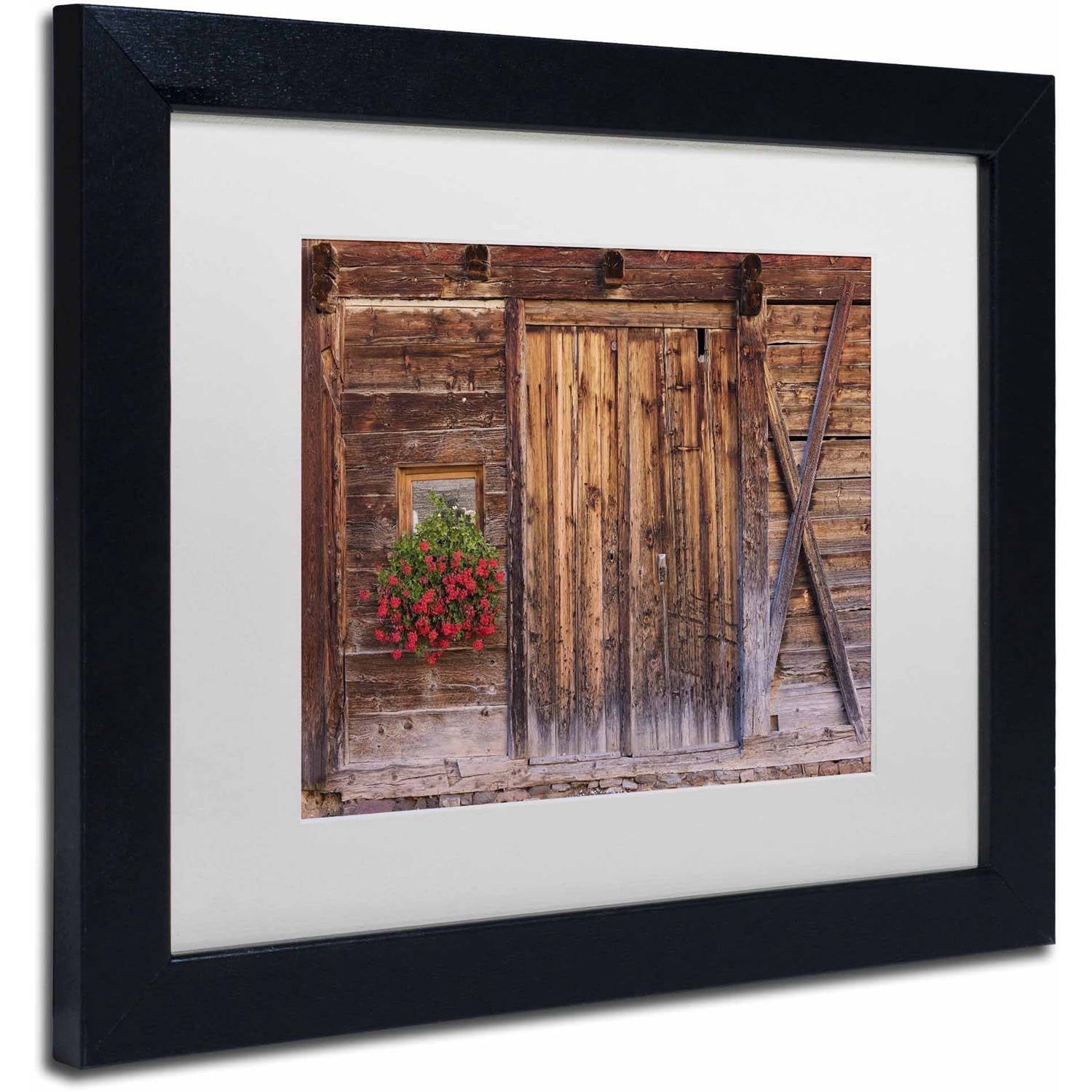 Trademark Fine Art 'Rustic Charm' Canvas Art by Michael Blanchette Photography, White Matte, Black Frame
