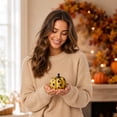 thumbnail image 4 of Ceramic Pumpkin Decor Set with Polka Dot Pattern for Fall Halloween Tiered Tray and Tabletop Home Accent, 4 of 5