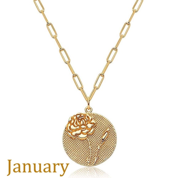 Bilqis Deals Fashion Exquisite Relief Flowers Necklace Jewelry From January To December