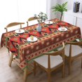 thumbnail image 2 of YFYANG Rectangular Polyester Table Cloth Vintage Red Decorative Stripes Table Cover for Indoor Outdoor Kitchen Restaurant Table Decoration Tablecloths，54" X 72", 2 of 9