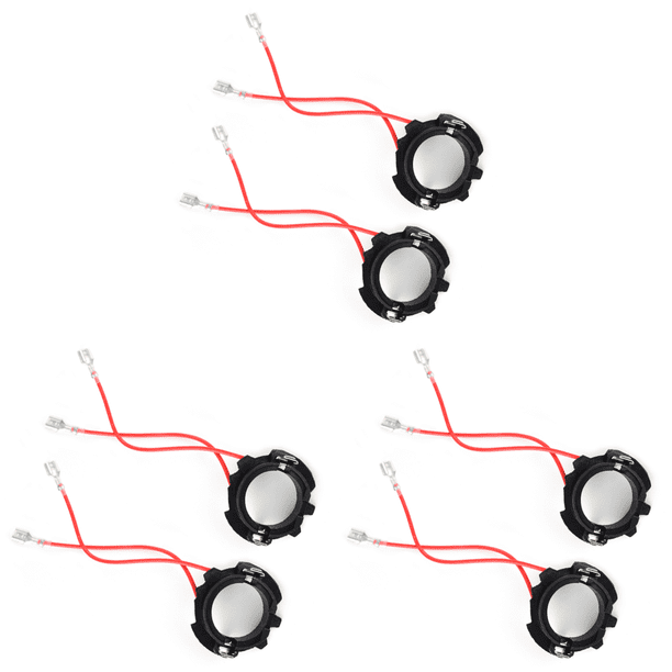 1 Par Retenedores Adaptadores Base Bombilla Faro LED H7 para Golf 5 MK5