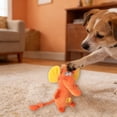 thumbnail image 7 of Sunset Pup Orange Elephant Snuffle Plush Squeaky Dog Toy with Crinkle Sound | Treat Dispensing | Chew-Resistant Toy for Puppy Teething & Tug of War | for Light & Moderate Chewers | Interactive Play!, 7 of 7