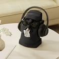 thumbnail image 4 of Black Moai Statue Tissue Box Holder Creative Decorative Storage Box for Desk Home Office Decor, 4 of 6
