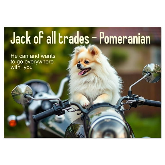 Jack of all trades - Pomeranian (Monthly Wall Calendar 2026 11.7 x 16.5 (open)), CALVENDO 14 Month Calendar