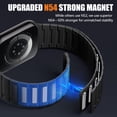 thumbnail image 3 of GEAK Compatible with Apple Watch Bands for Men 44mm 42mm 46mm 49mm 45mm 40mm 41mm 38mm Magnetic Silicone Sport Band for iWatch Ultra 3 Ultra 2 SE Series 11 10 9 8 7 6 5 4 3 2 1, 3 of 8