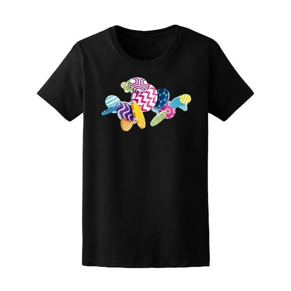 Multicolored 3D Candy T-Shirt Women -Image by Shutterstock, Female Large