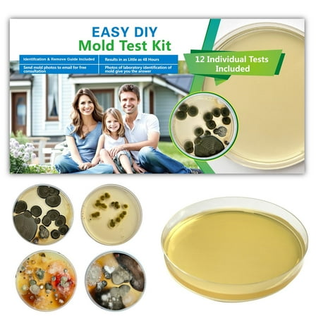 Mold Test Kit for Home - 12 Simple Detection Tests,Test HVAC System,Home Surfaces,& Indoor Air Quality Testing Kits,DIY Mold Detector at Home,Includes Detailed Mold Identification Guide,air Tester
