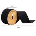 thumbnail image 2 of Vickerman 2.5" x 10 Yards Black Velvet Wired Edge Ribbon, 2 of 2