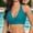 Dark Green, variant on TINZ Women Elastic Swimwear Tops Underwire Full Coverage Bikini Top Push Up Swim Crop Top Tie Back Bathing Suit Tops Womens plus Swimsuits Size 24 Women Bathing Suit Two Piece Set for Women plus Size