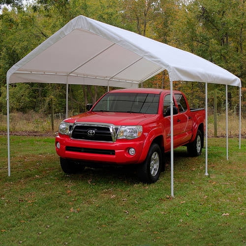 King Canopy Universal 8 Leg 12'x20' Carport Canopy, White