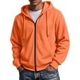 thumbnail image 2 of Hoodie for Man Casual Fashionable Long Sleeved Hooded Pocket Top Long Sleeve Zip Up Hooded Sweatshirts, 2 of 6