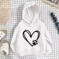 thumbnail image 5 of Abtuhar Fall Hooded Pullover Sweatshirt for Little Girls Solid Long Sleeve Tops for 1-10 Years, 5 of 5