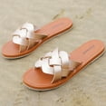 thumbnail image 2 of Ataiwee Women's Slide Sandals, Fashion Strappy Braided Slip On Flat Summer Shoes., 2 of 6