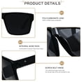 thumbnail image 3 of Gafas de Sol Cuadradas Oversize LYZOIT con Protección UV400 Negras, 3 of 6