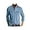 Blue, variant on Men's Long Sleeve Thermal Button Polo Shirt Cotton with Pocket: Classic Style Ultimate Comfort for Fall Winter - Casual Wear
