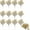 Gold, variant on 12 Pack Artificial Glitter Berry Stems,NOGIS 11.4 inch Christmas Glitter Berries Spray Picks Holly Berry Branches for Christmas Tree Ornaments DIY Crafts Wreath Xmas Holiday Home Decor (White)