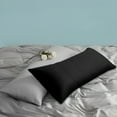 thumbnail image 4 of Flxxie 100% Brushed Microfiber Body Pillow Cover, Ultra Soft and Cozy Full Body Pillowcase for Adults, 20" x 54", Black (Not Include Body Pillow), 4 of 7