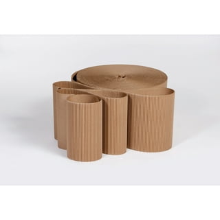 Recycled Corrugated Cardboard Roll 225mm Wide / Protective Packaging Paper  