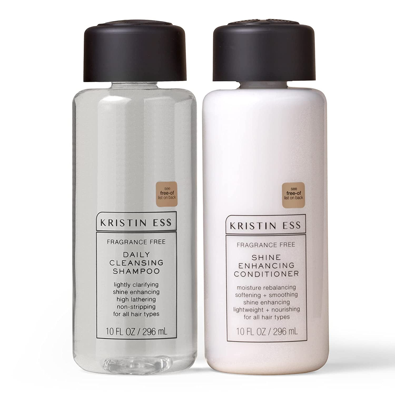 Kristin Ess Hair Fragrance Free Shampoo and Conditioner Set Sulfate Free and Color Safe