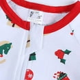 thumbnail image 3 of LIIPEE Girls Boys Onesie Christmas Cartoon Graphic Printed Short Sleeve Round Neck Zip Up Romper Girl Trendy Indoor Outdoor Wear One-Pieces,B,80, 3 of 5