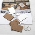 thumbnail image 3 of Bewildely Llavero en blanco con sublimación, 50 Uds., transferencia de rectángulo transparente, marco de discos DIY, llavero, regalos del día de Artesanía Bewildely HA073968-01, 3 of 6