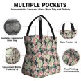 thumbnail image 3 of Pioneer Flower Drawstring Lunch Bag Women - Drawstring Lunch Bag Insulated for Work Office - Stain-Resistant Large Lunchbags for Women with Multi-Pockets, 3 of 6