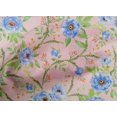 thumbnail image 4 of oneOone Cotton Cambric Fabric Watercolor Leaves & Peony Floral_Printed Fabric 1 Yard 56 Inch Wide, 4 of 4