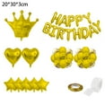 thumbnail image 2 of Juego de globos de cumpleaños con corona, globos de aluminio para feliz cumpleaños, decoraciones para fiesta de cumpleaños, 2 of 5