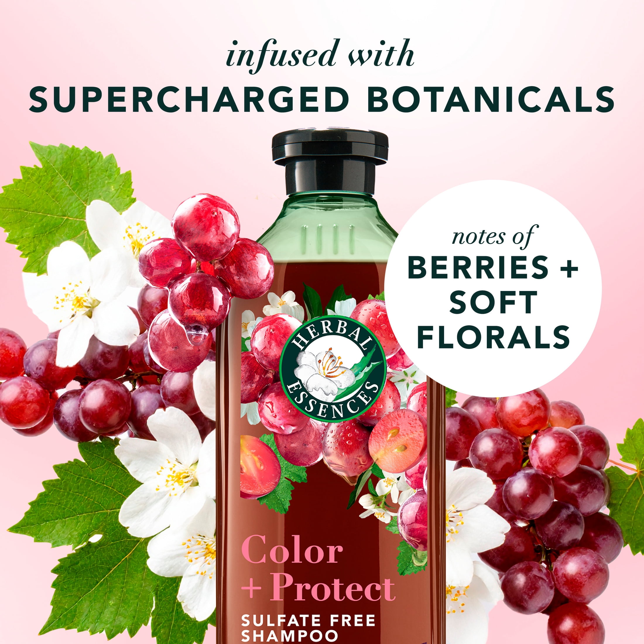 Herbal Essences Color + Protect Grapeseed Sulfate Free Shampoo, 13.5 fl oz